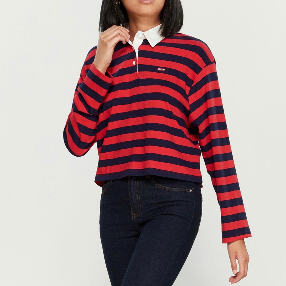 LEVIS striped rugby long sleeve